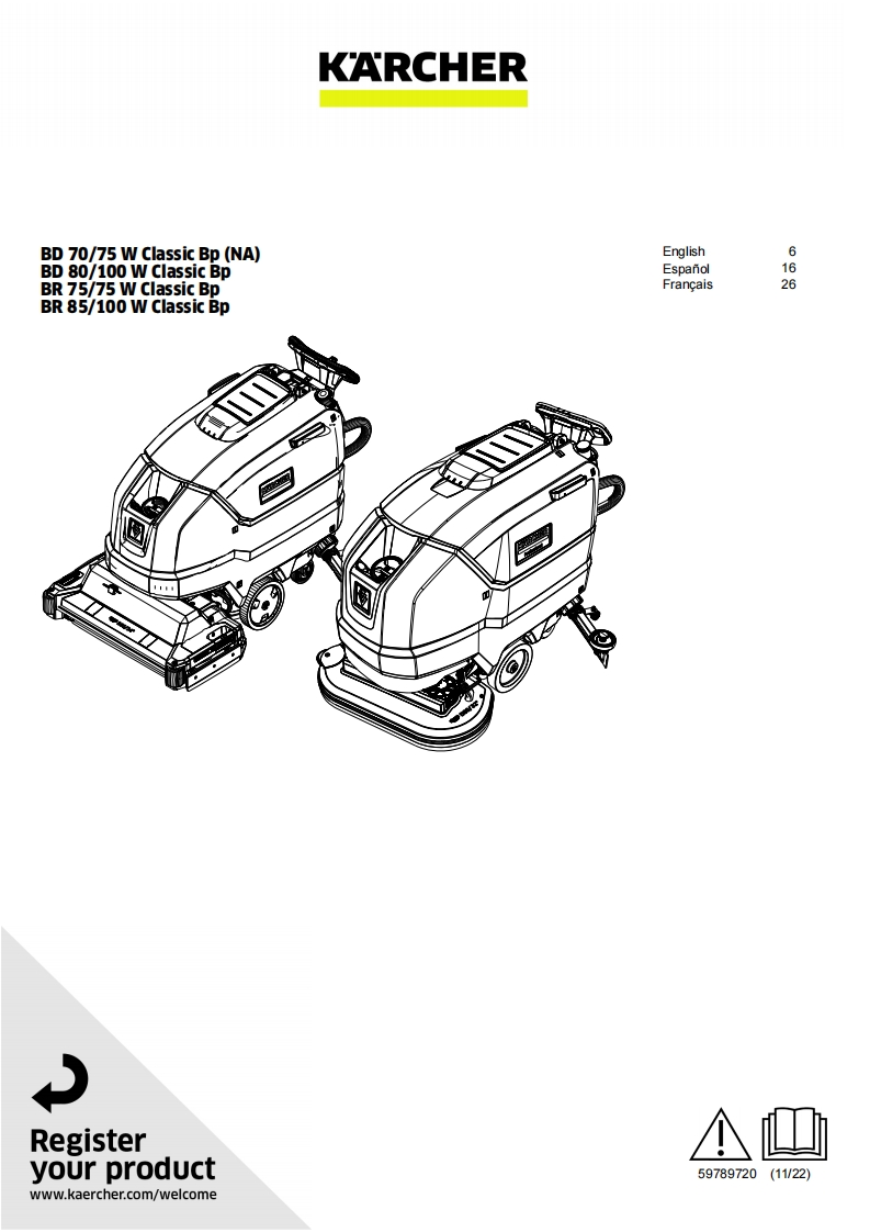karcher-bd75-75-manual操作与维护手册