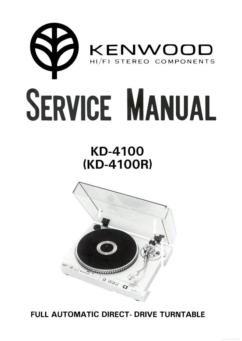 kenwood--kd-4100--维修电器原理图手册--ID15904