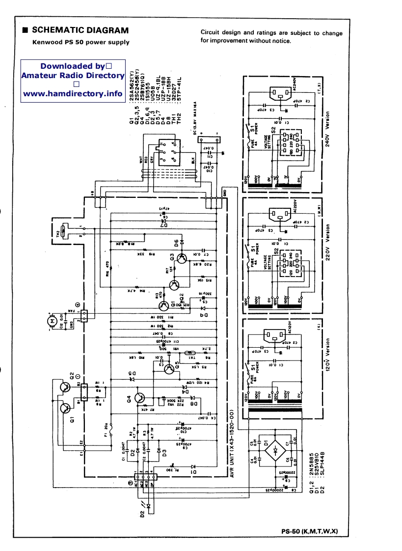 kenwood_ps-50_电器原理图