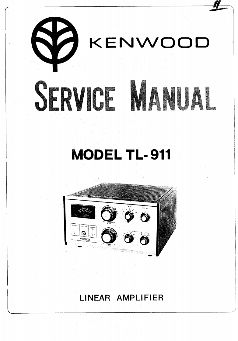 kenwood_tl911_维修手册电器原理图