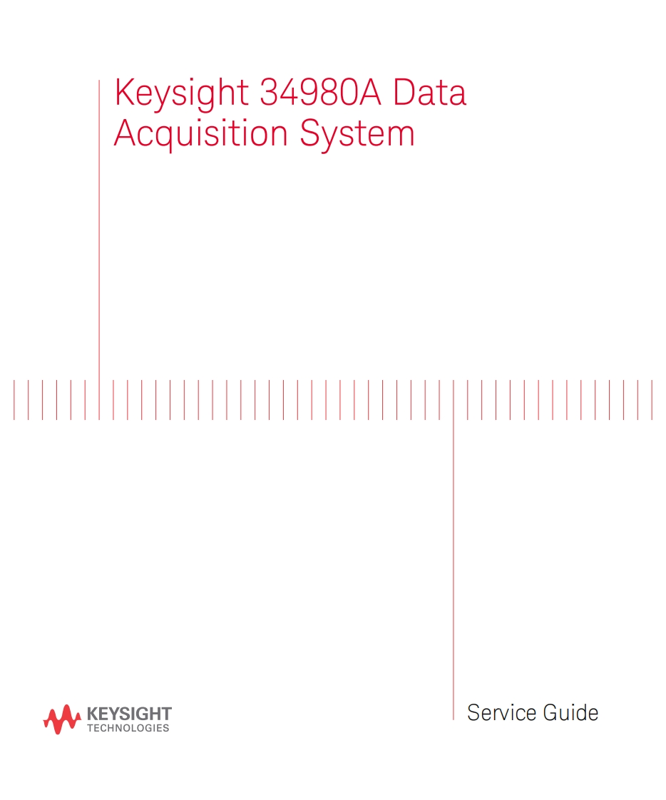 keysight-34980A-service-manual维修维护手册
