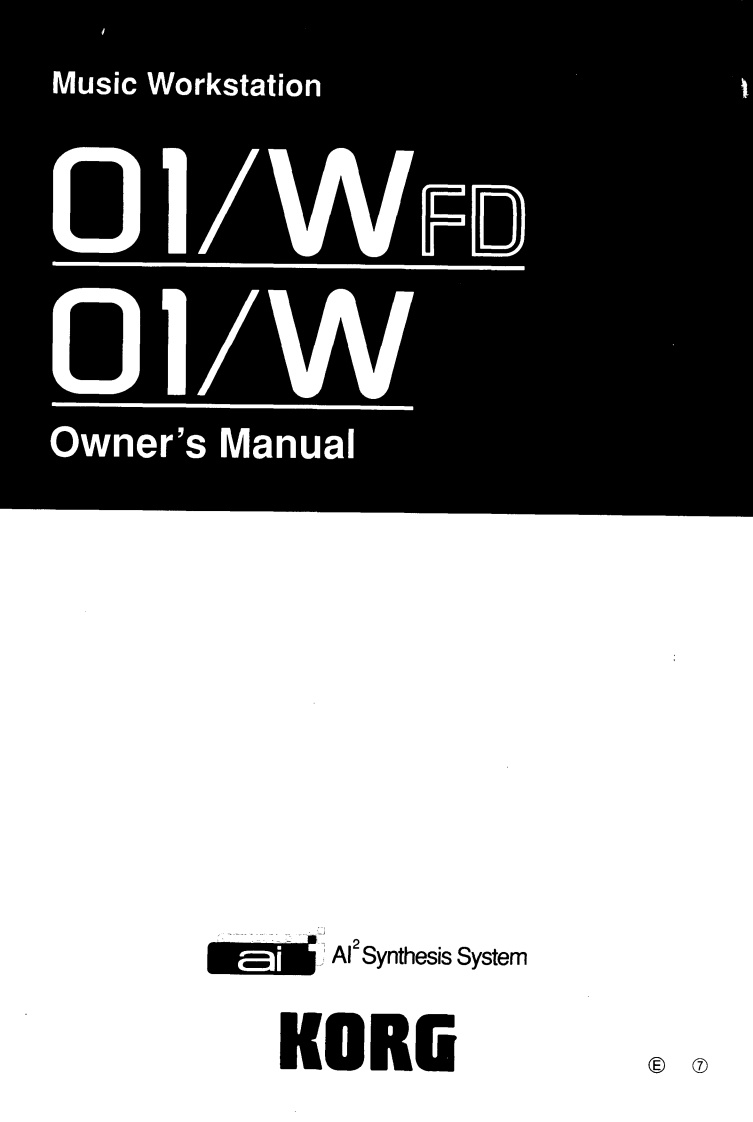 korg-01WFD_01W_OwnersManual使用操作说明书手册