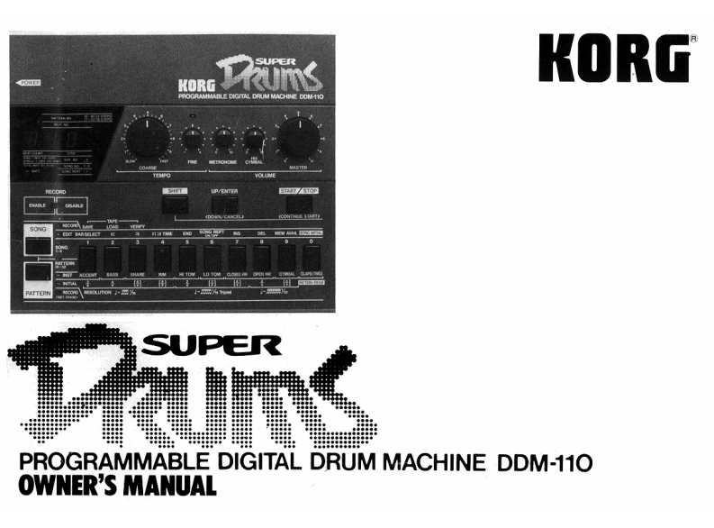 korg-DDM-110-user-使用说明书手册