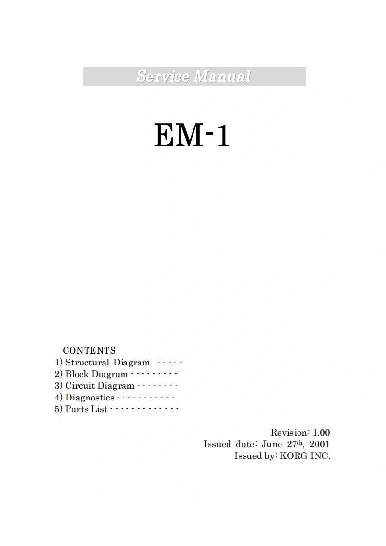 korg-em-1-维修电器原理图手册-找手册网