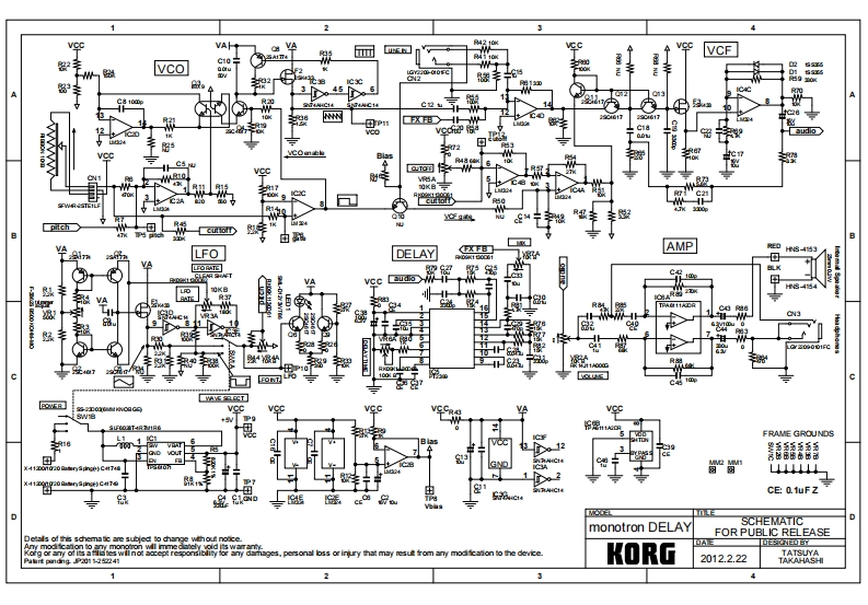 korg-monotron-delay-sch维修手册含电器原理图-找手册网