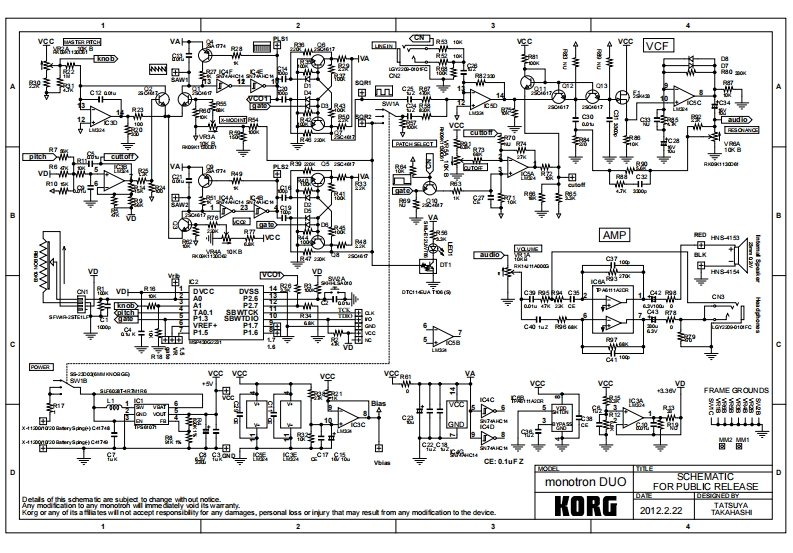korg-monotron-duo-sch维修手册含电器原理图-找手册网