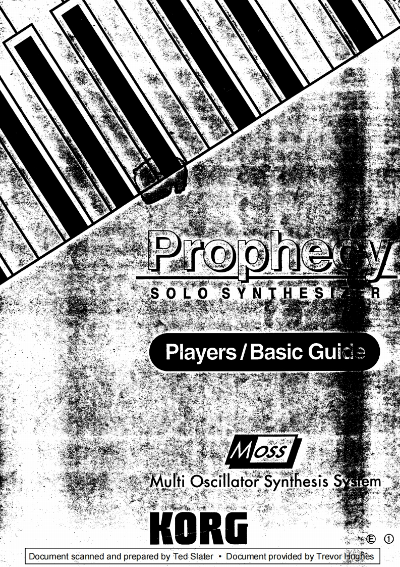 korg-prophecy-使用说明书手册