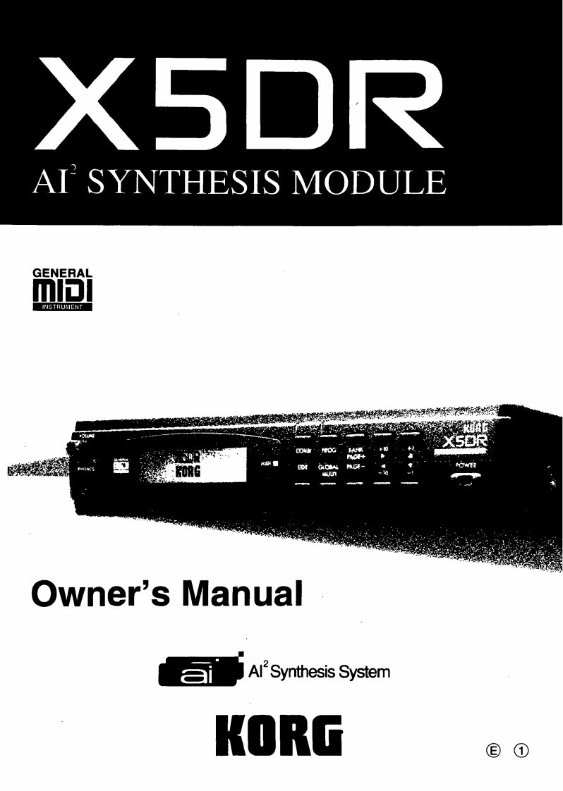 korg-x5dr-使用说明书手册