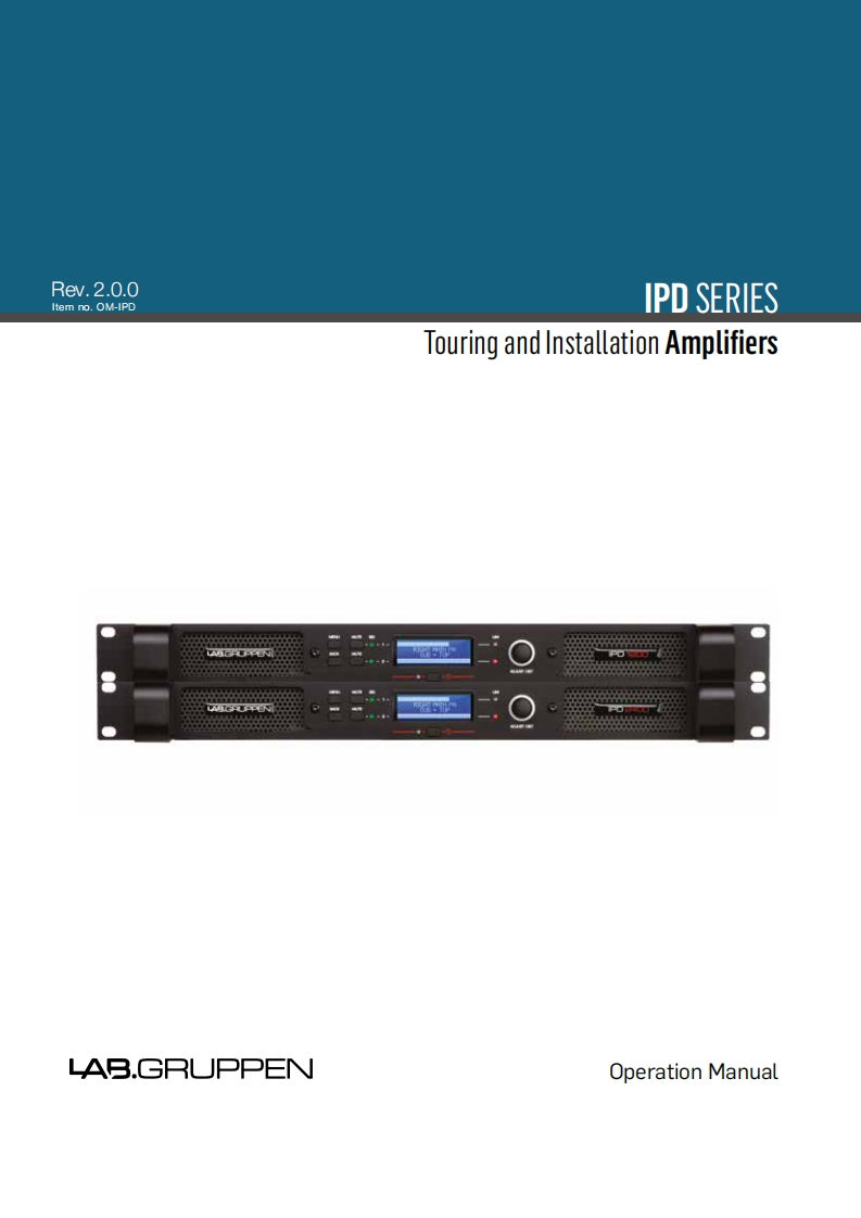 labgruppenIPD1200-IPD2400操作说明书手册