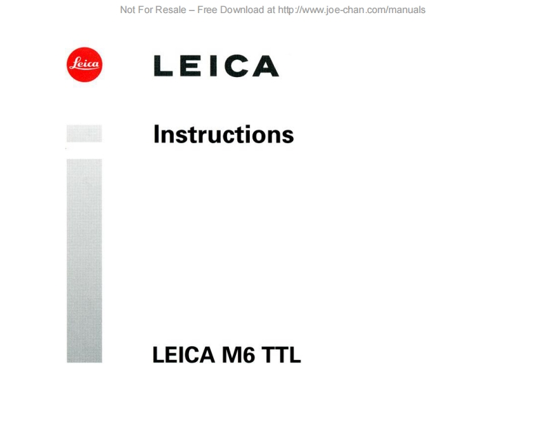 leica_m6ttl_使用说明书手册