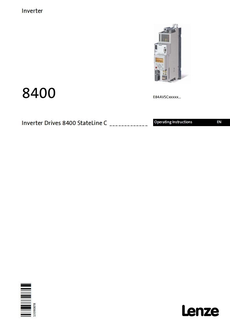 lenze伦茨E84AVSCx__8400-StateLine-C__v1-2__EN安装调试说明书手册