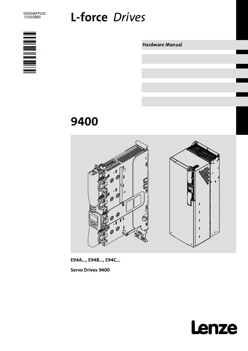lenze伦茨E94A__Servo-Drives-9400-HighLine__v11-0__EN安装调试说明书手册