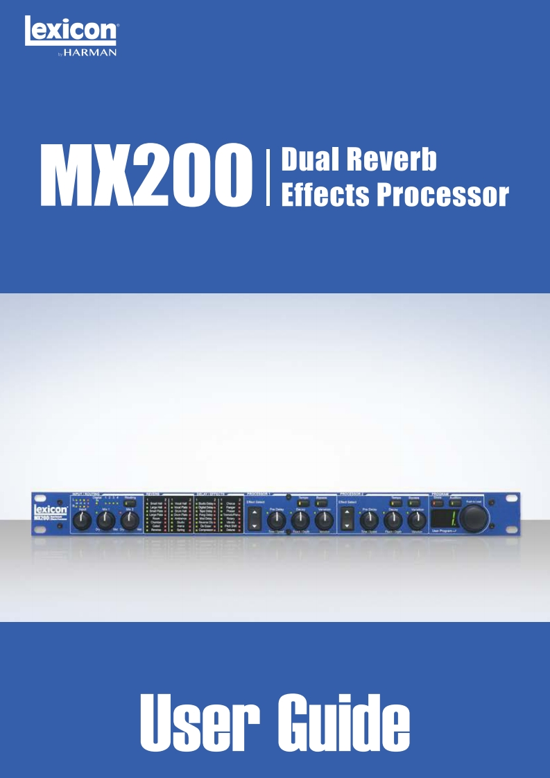 lexiconMX200操作说明书手册