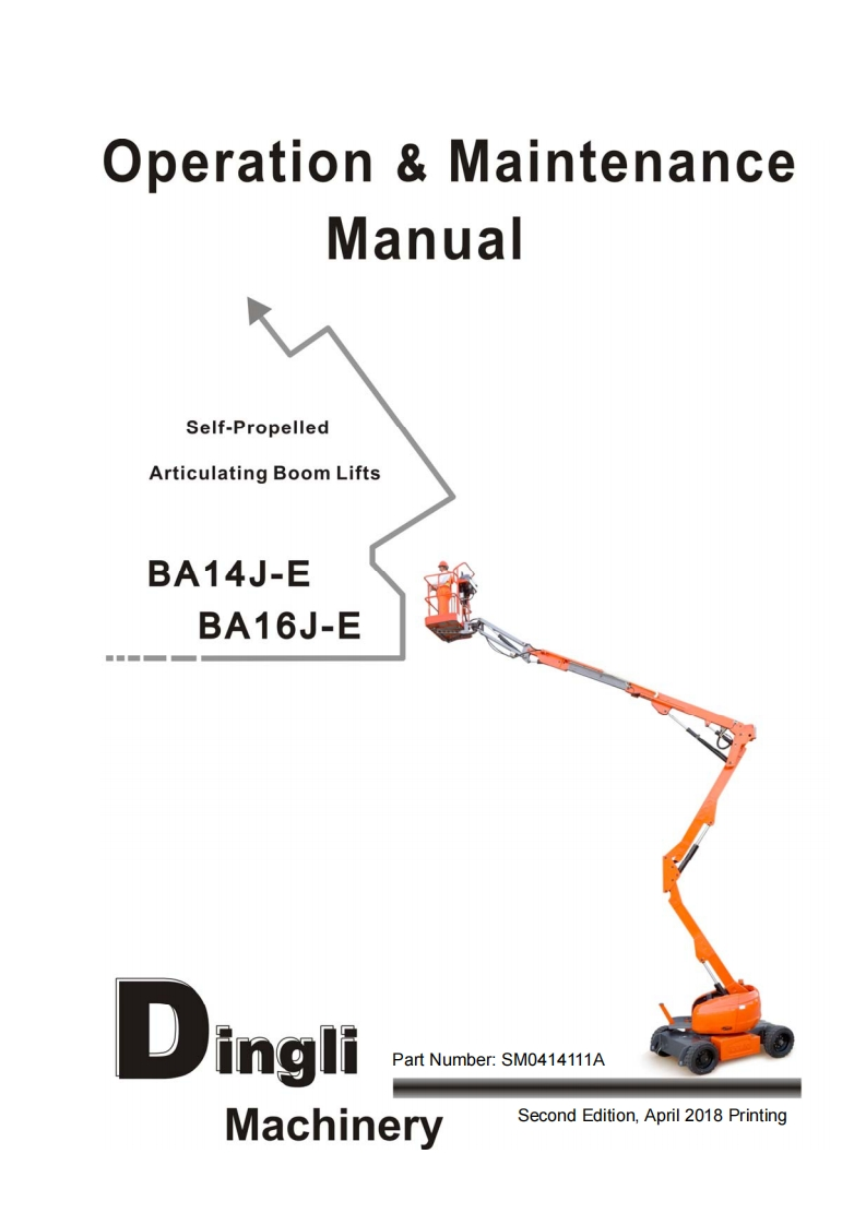 liftx_elevated_platforms_new_zealand_BA14J-E-BA16J-E-操作与维修手册-（SM0414111A_Rev2-0）