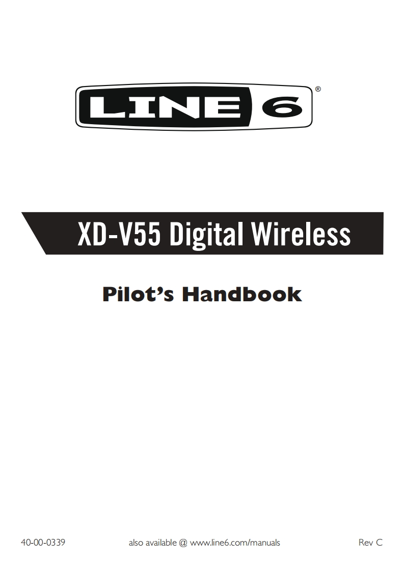 line6XDV55操作说明书手册