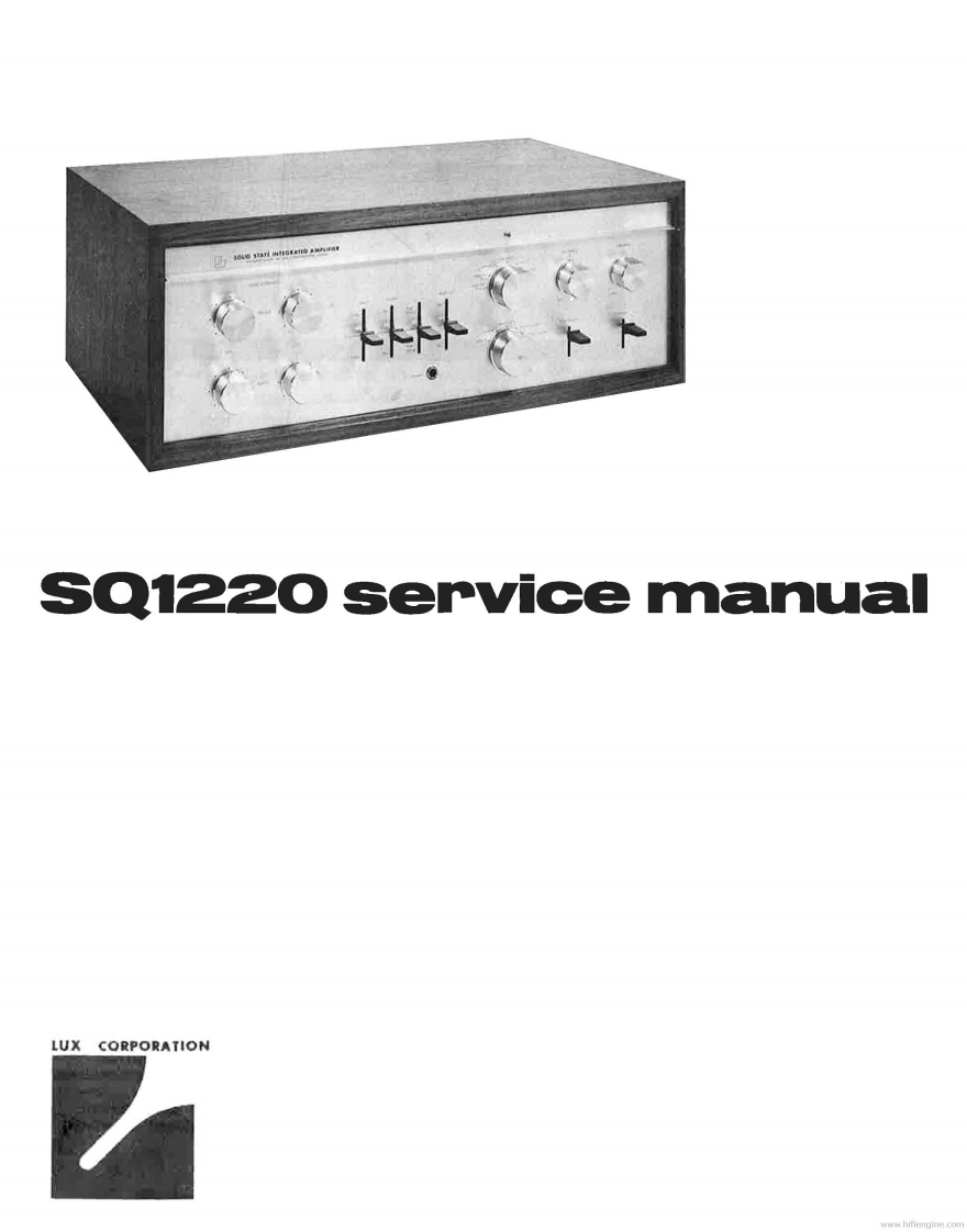 luxman_sq1220维修电器原理图