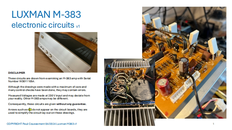 luxmanm383circuitsv1维修电器原理图