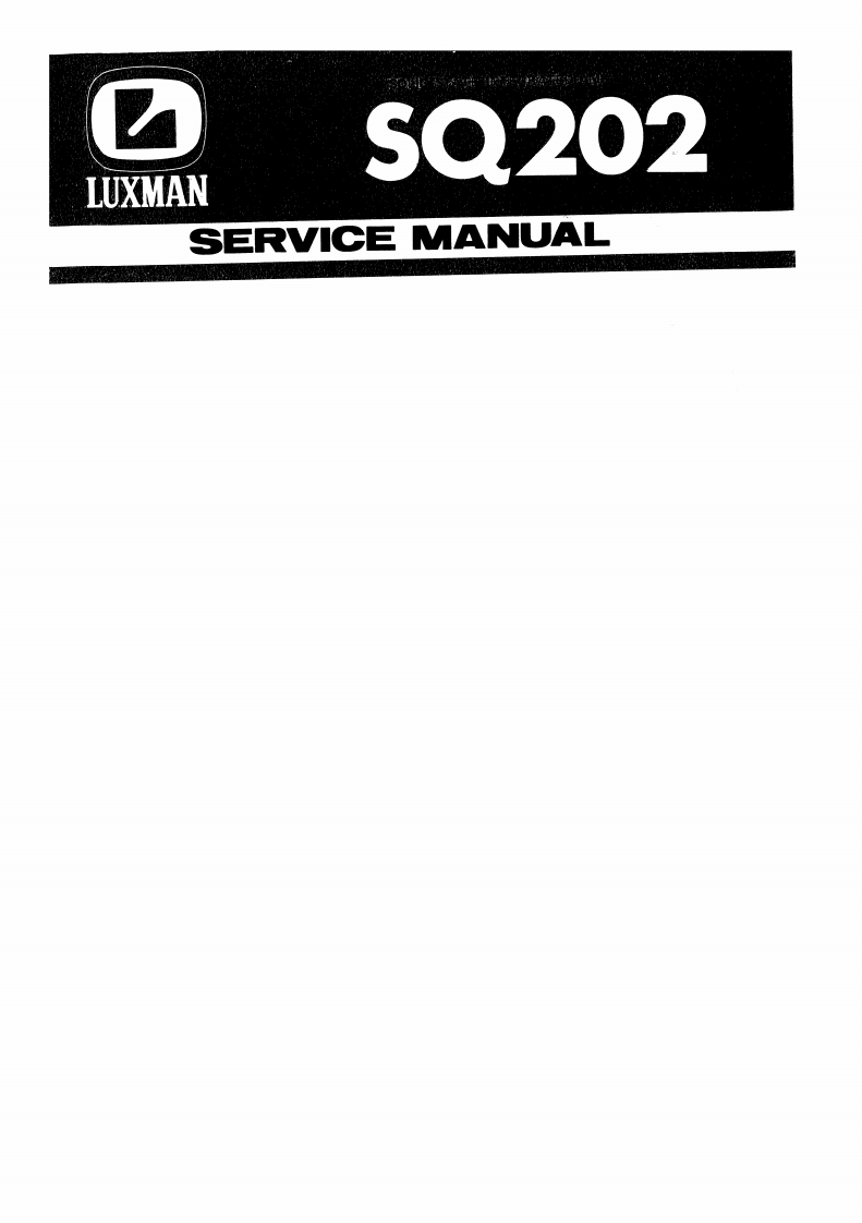 luxmansq202sm维修电器原理图