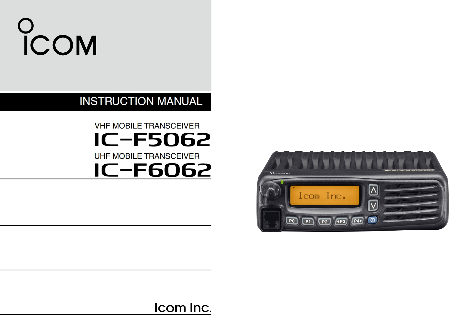 manual-ICOM-F6062-UHF-Commercial-Mobile---IC-F6062-UHF.pdf使用说明书手册