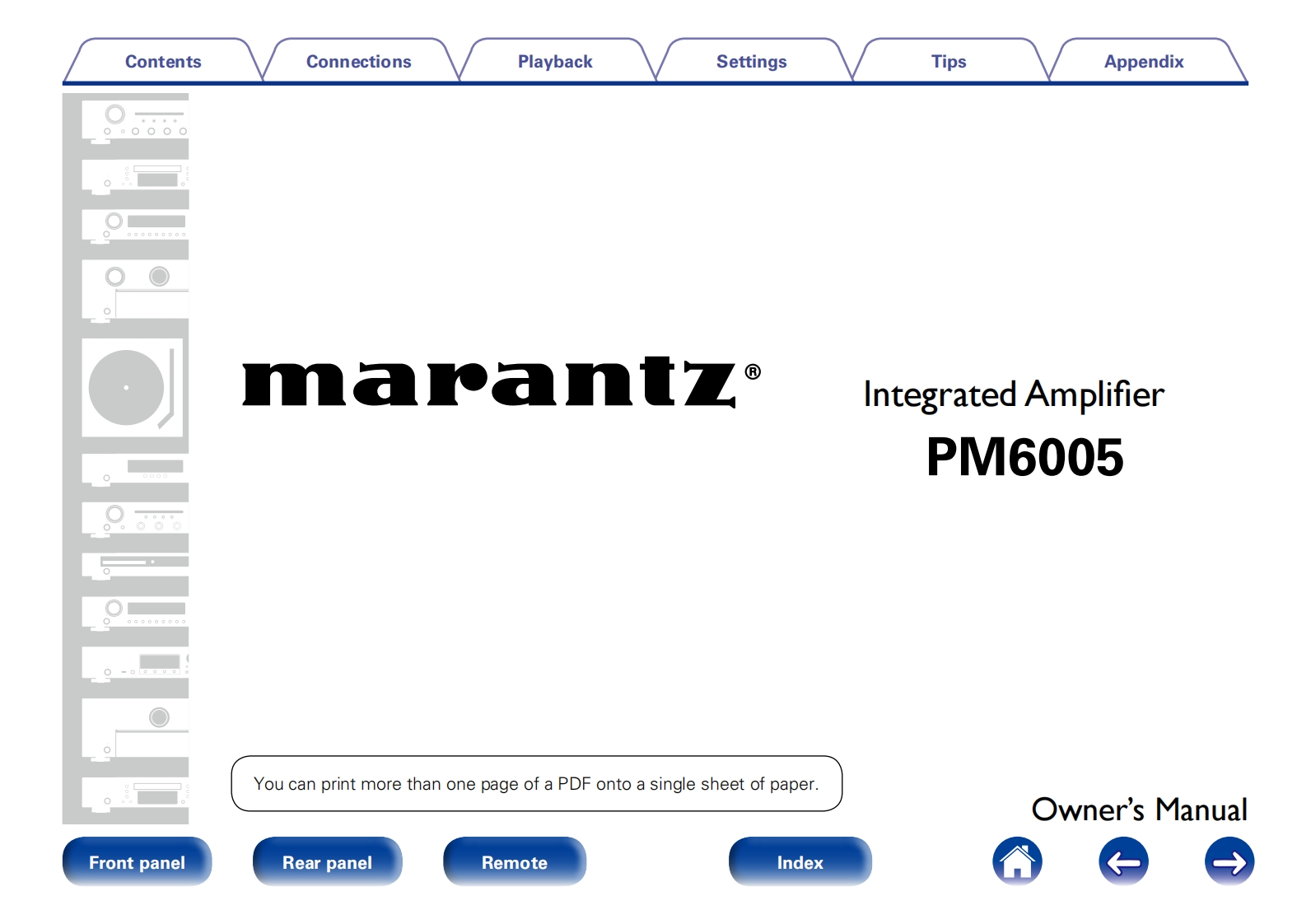 marantz-pm6005-操作说明书手册