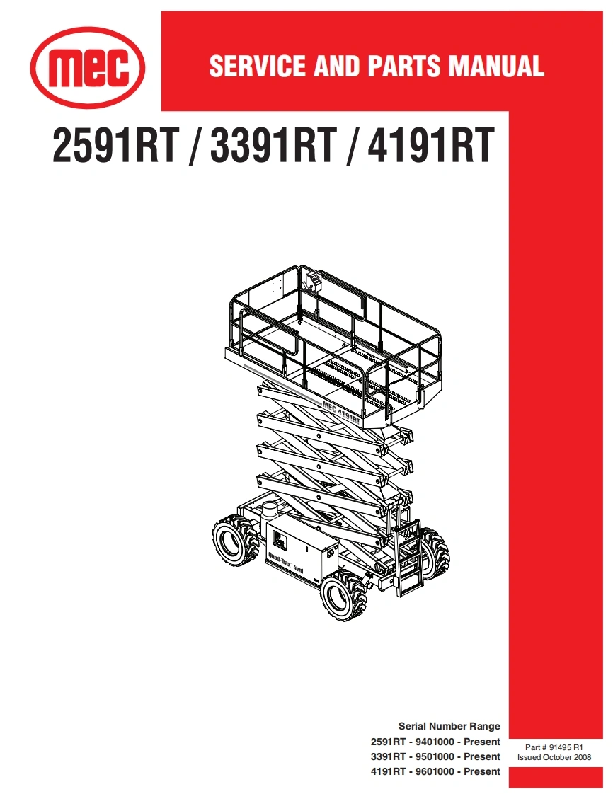 meC-SER-VICE-AND-PARTS-MANUAL-2591RT_33-91RT_4191RT维修图纸手册零部件选型手册