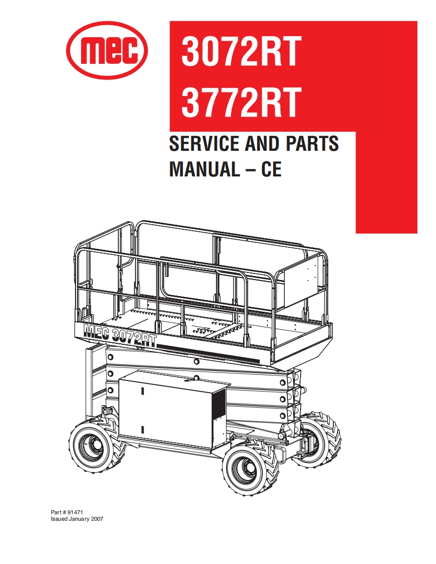 mec--3072RT-3772RT-c-RVICE-AND-PARTS维修图纸手册零部件选型手册
