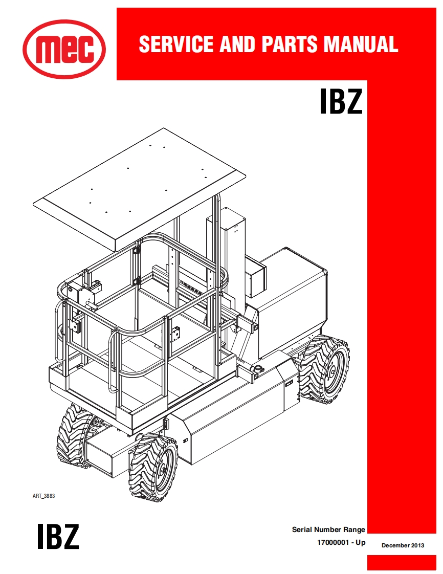 mec-SERV-CE-AND-PARTS-MANUAL-IBZ维修图纸手册零部件选型手册