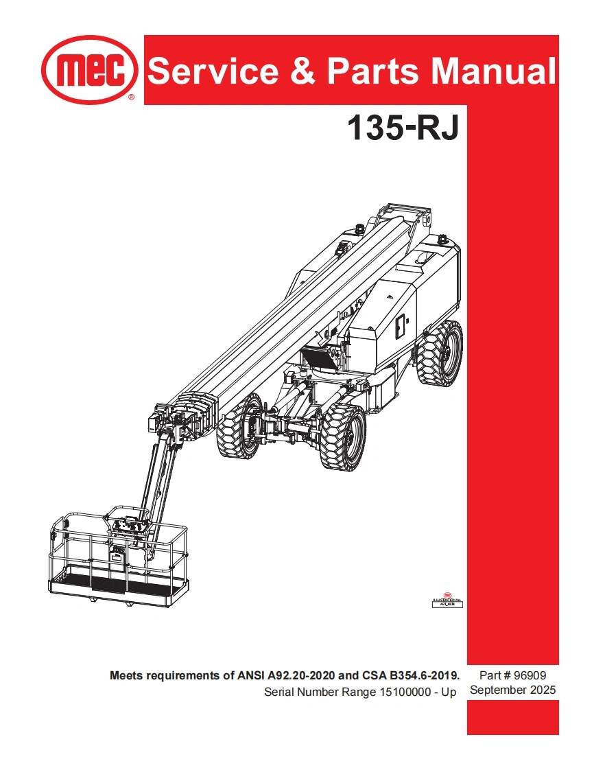 mec-Servic-ce---Parts-Manual-135-RJ维修图纸手册零部件选型手册