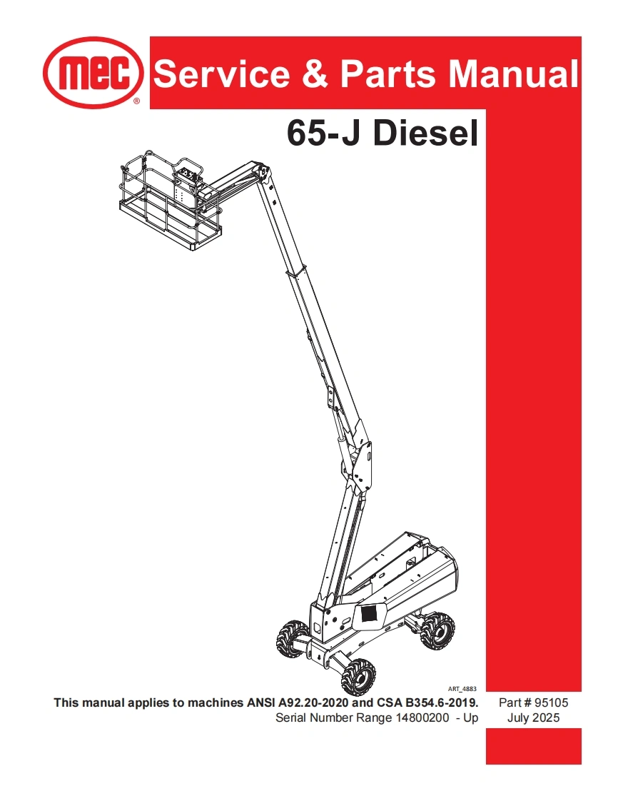 mec-Servic-ce---Parts-Manual-65-J-Diesel维修图纸手册零部件选型手册