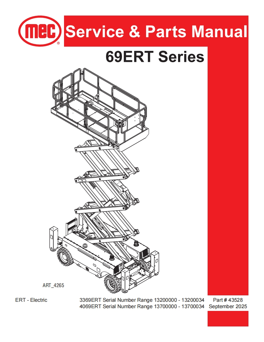mec-Servic-ce---Parts-Manual-9ERT-Series维修图纸手册零部件选型手册