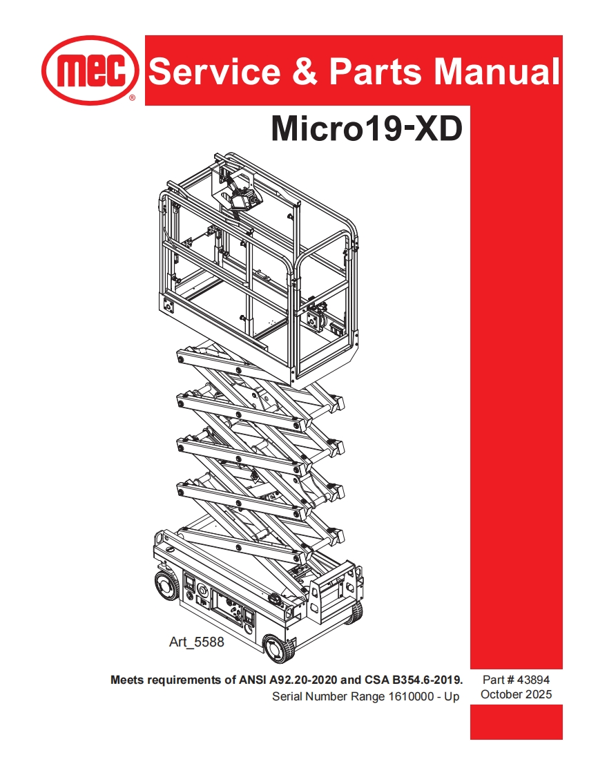 mec-Servic-ce---Parts-Manual-Micro19-XD维修图纸手册零部件选型手册