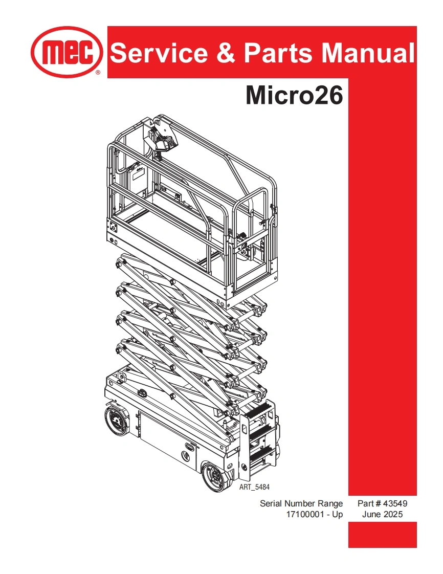 mec-Servic-ce---Parts-Manual-Micro26维修图纸手册零部件选型手册