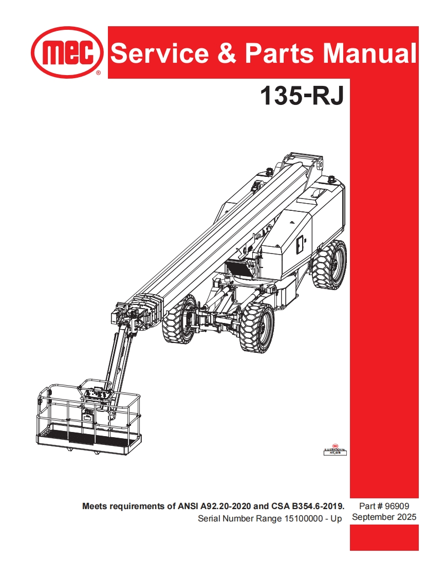 mec-Servic-ce--Parts-Manual-135-RJ维修图纸手册零部件选型手册