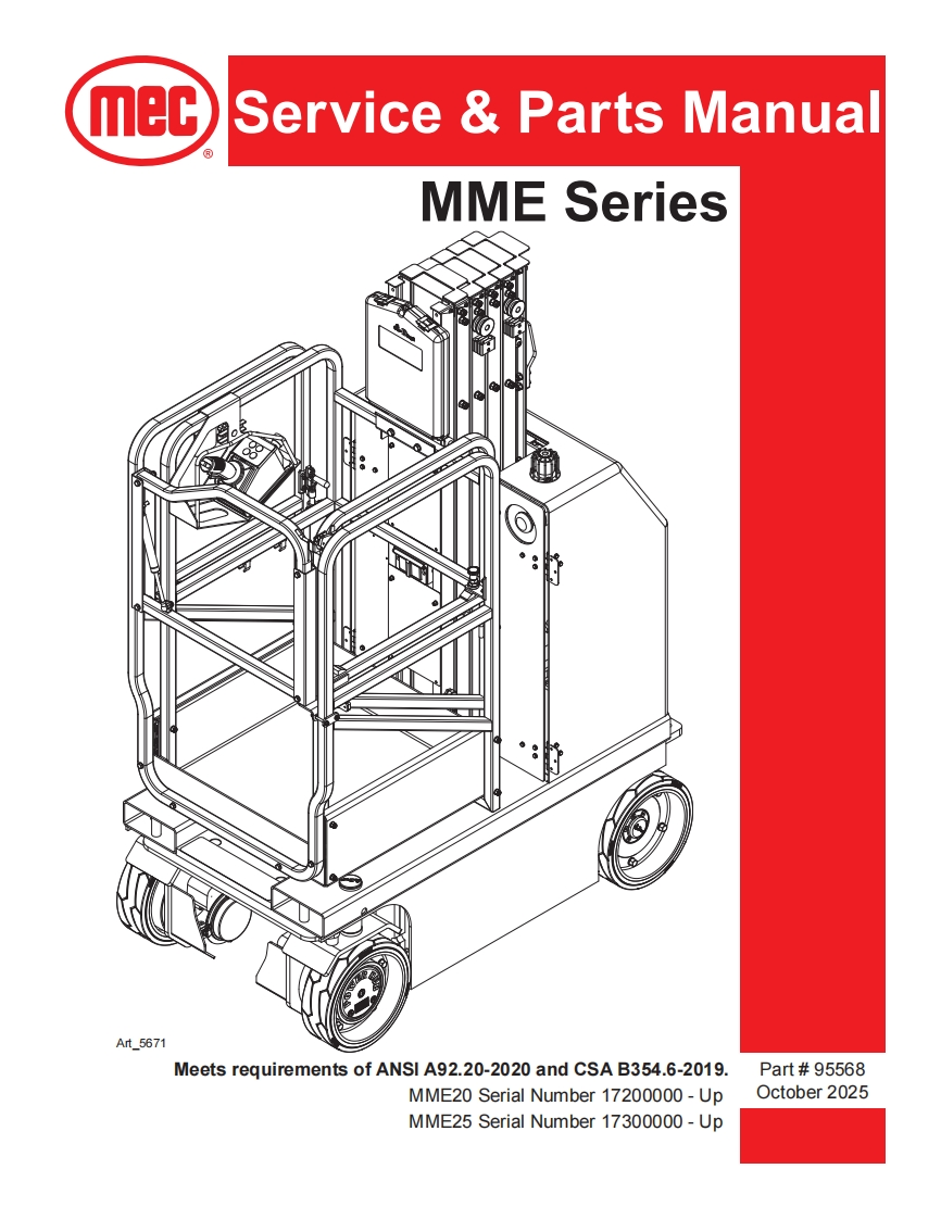 mec-Servic-ce--Parts-Manual-MME-Series维修图纸手册零部件选型手册