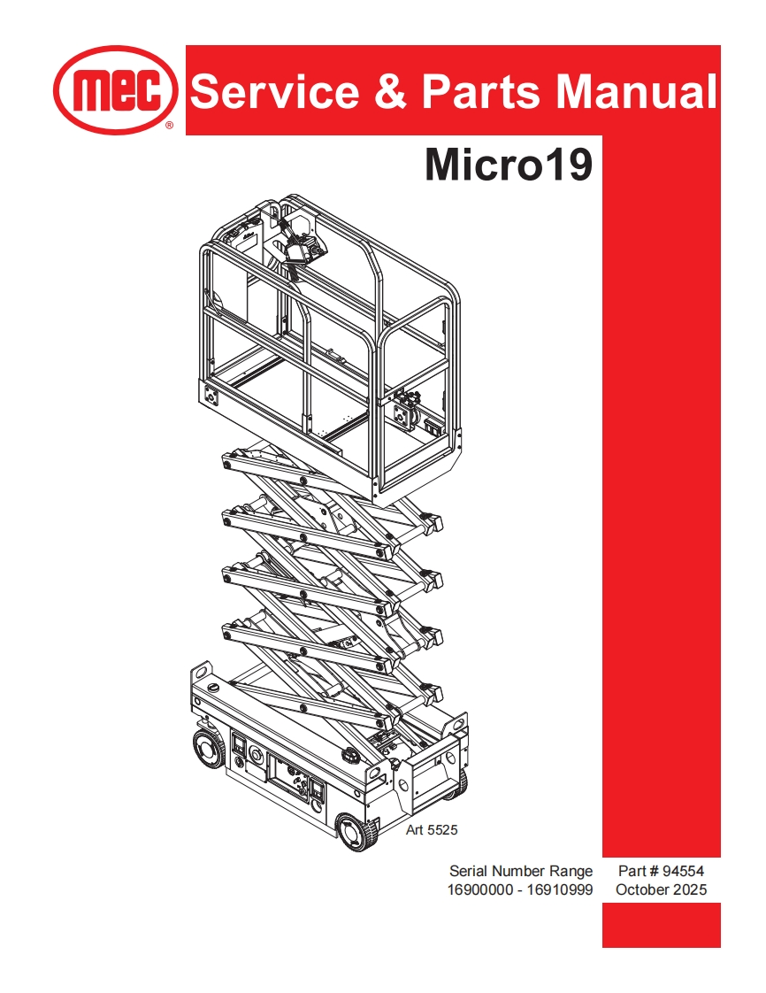 mec-Servic-ce--Parts-Manual-Micro19维修图纸手册零部件选型手册