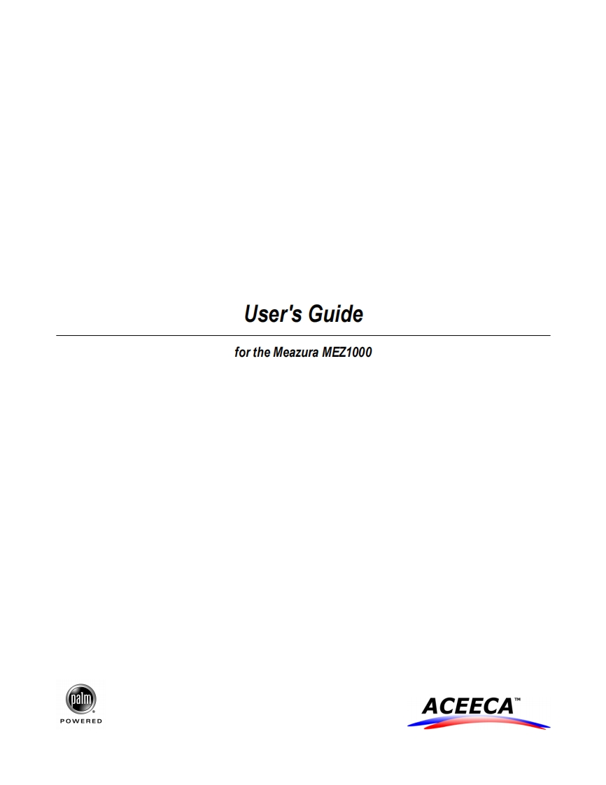 mez1000_user_manual操作说明书手册