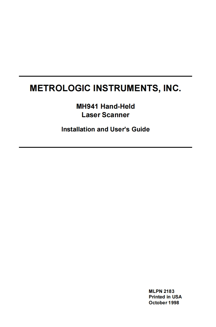 mh941_user_manual操作说明书手册