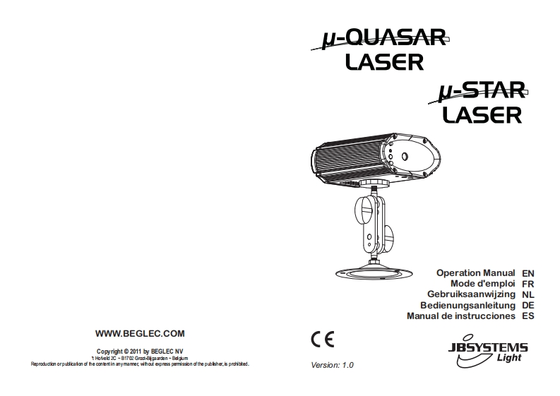 micro_quasar_laser_使用说明书手册