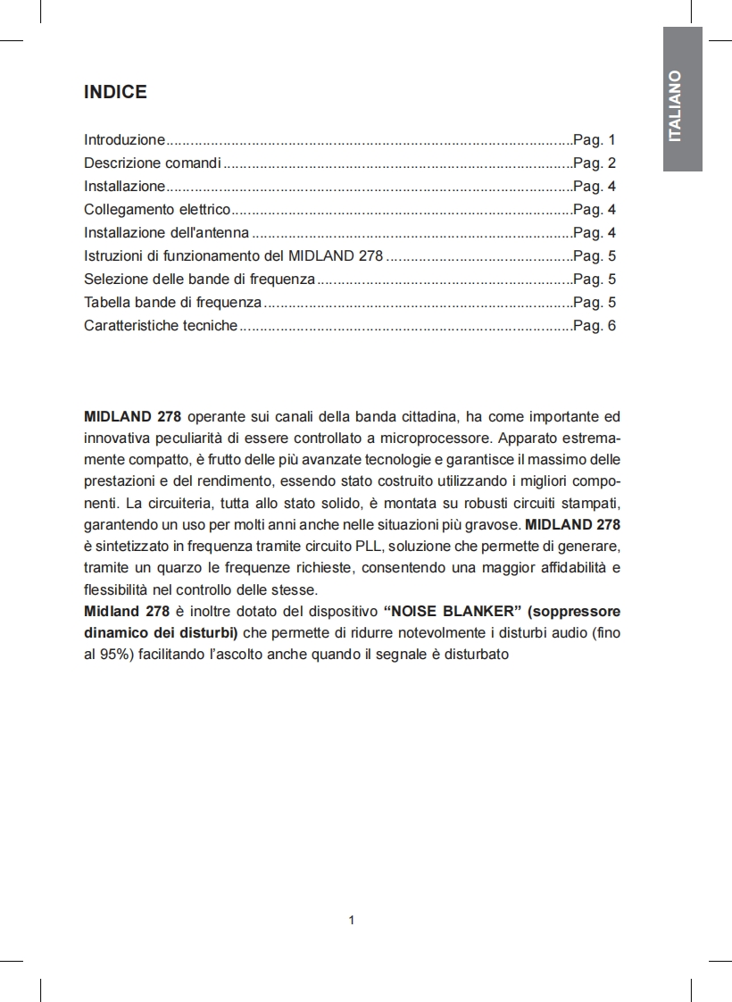 midland-278-使用说明书手册