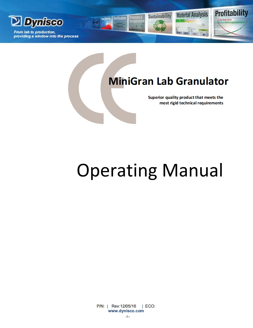 minigran_granulator_操作说明书手册