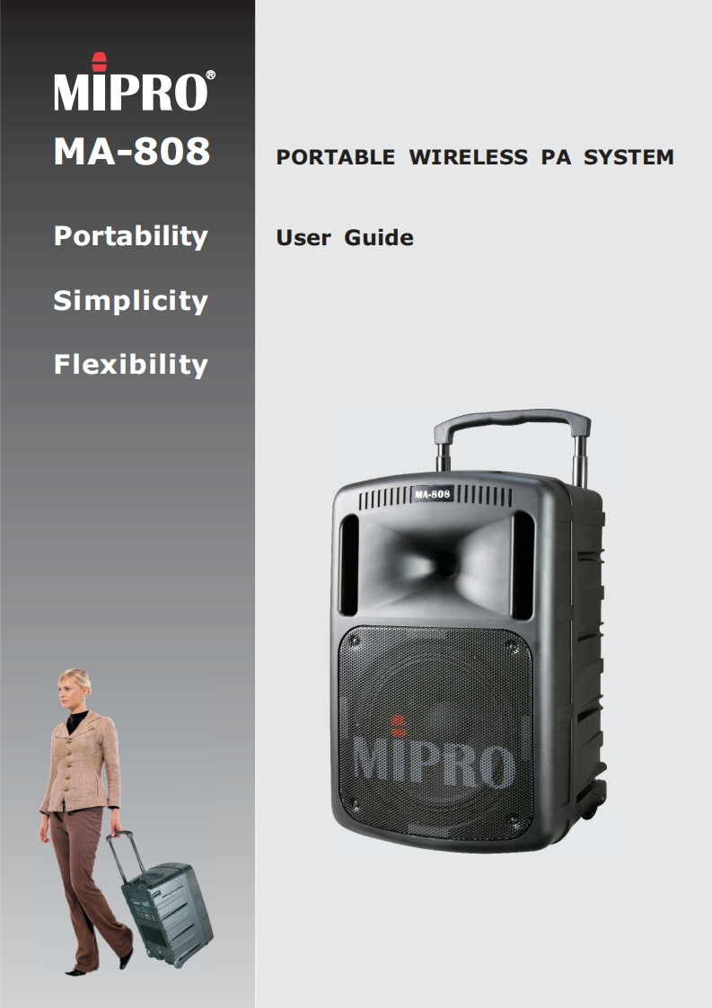 miproMA808操作说明书手册