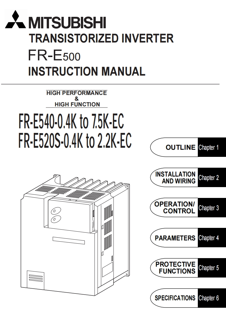 mitsubishi-e500-series-user-manual安装说明书手册