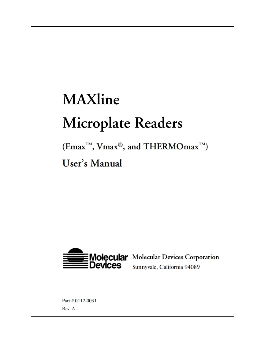 molecular-devices-maxline-microplate-reader_操作说明书手册