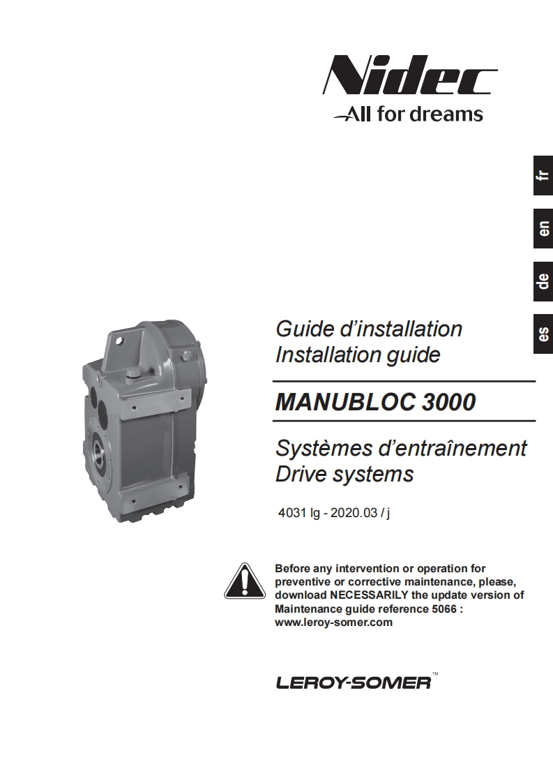 motorreductoren-manubloc-3000-安装操作说明书手册-en-iss202003-j-4031