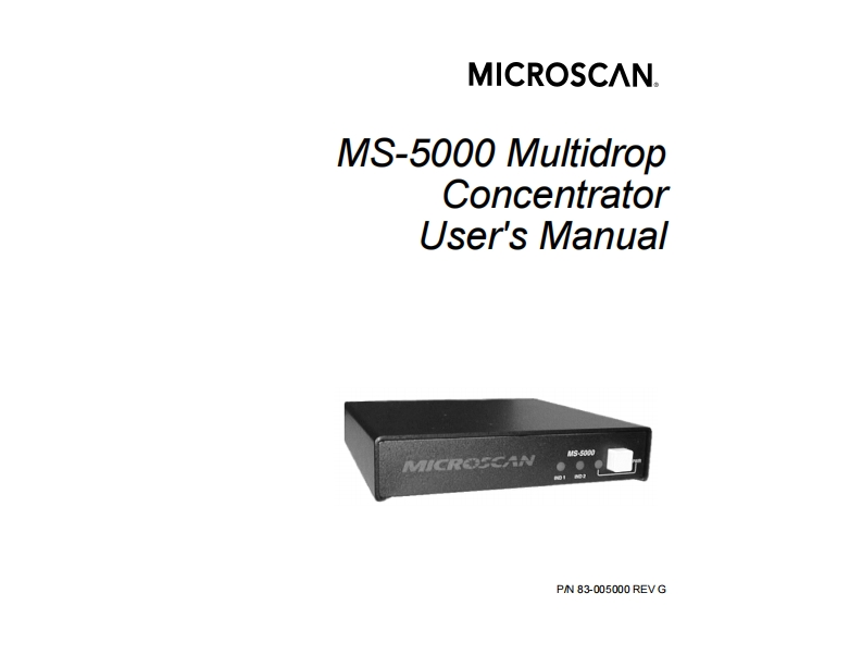ms-5000_user_manual操作说明书手册