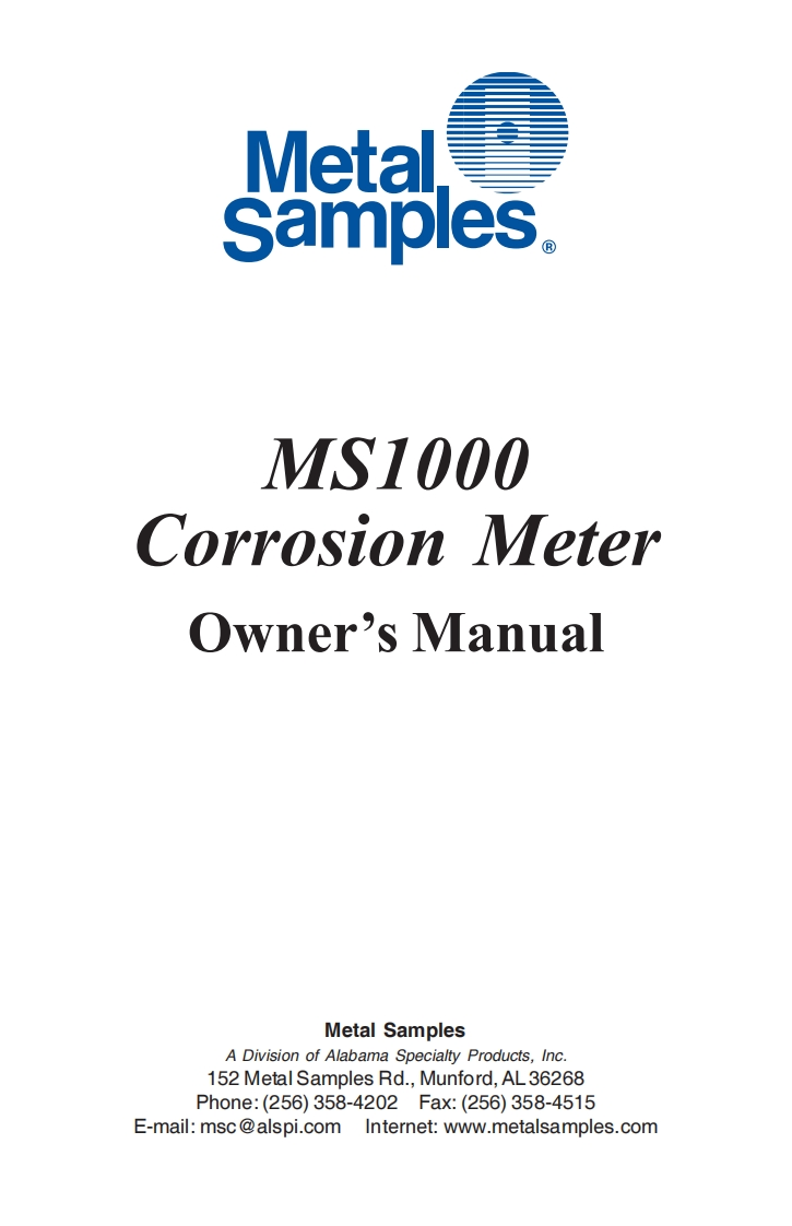 ms1000使用说明书手册