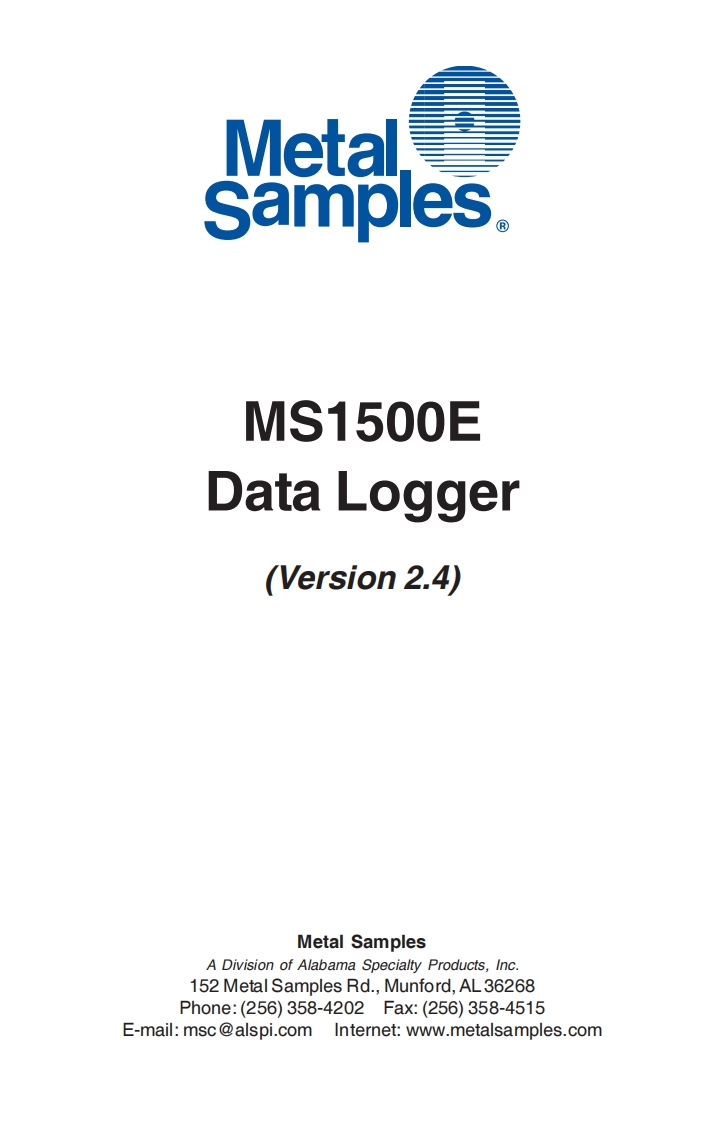 ms1500E(v2.4)使用说明书手册