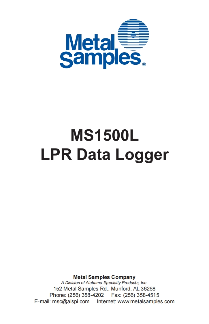 ms1500L使用说明书手册