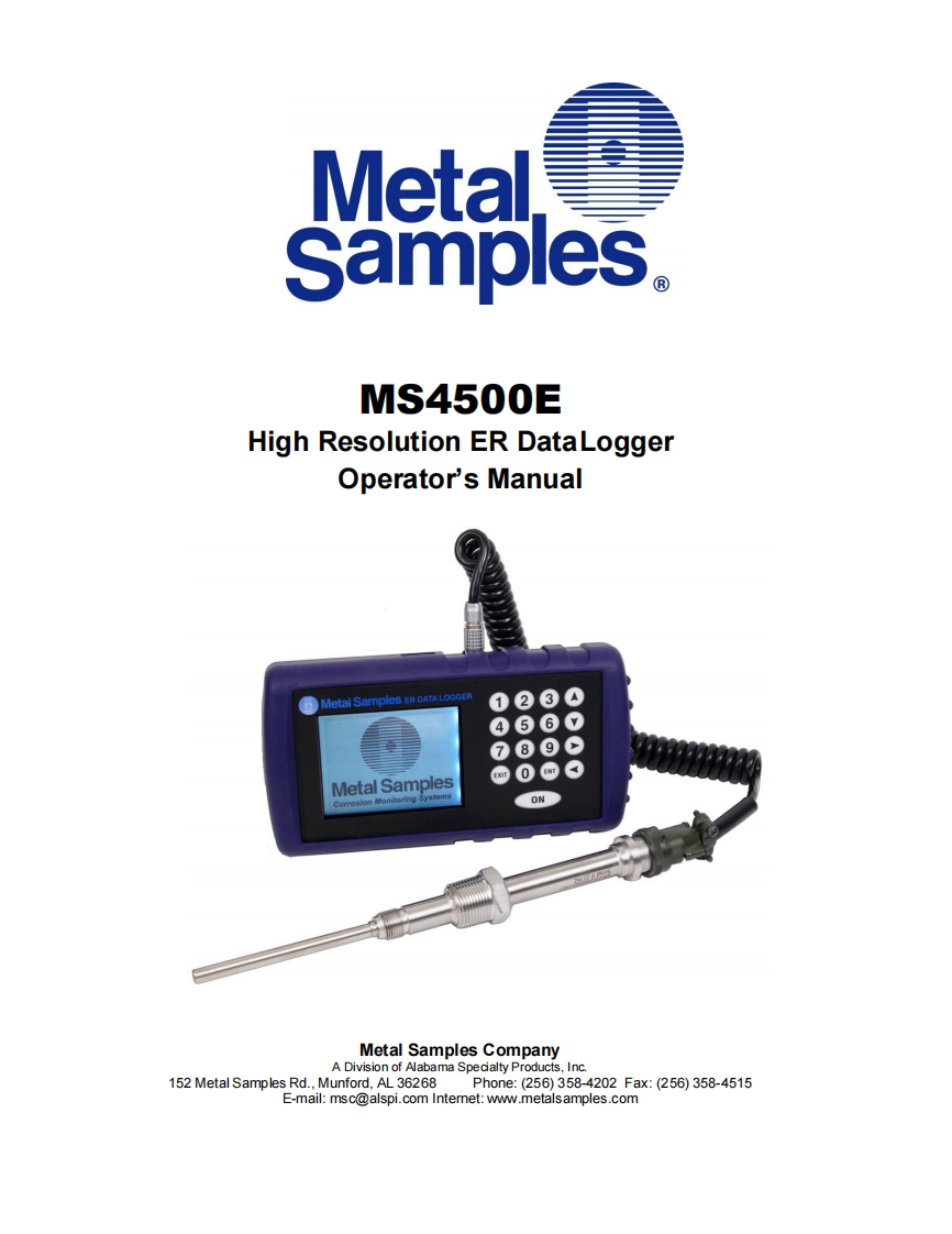 ms4500e使用说明书手册