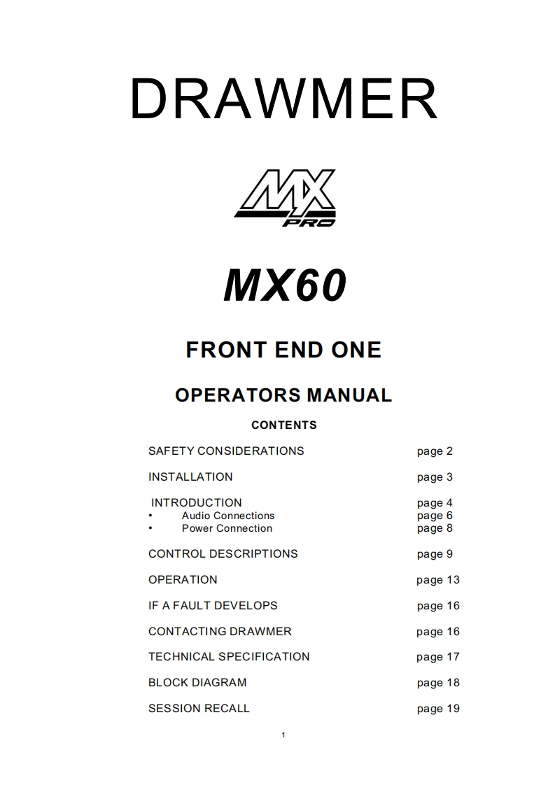 mx60pro_操作说明书手册